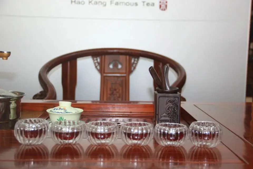 Китайский кунг-фу чайные чашки кофейные чашки двухслойная чашка узор Термостойкое стекло