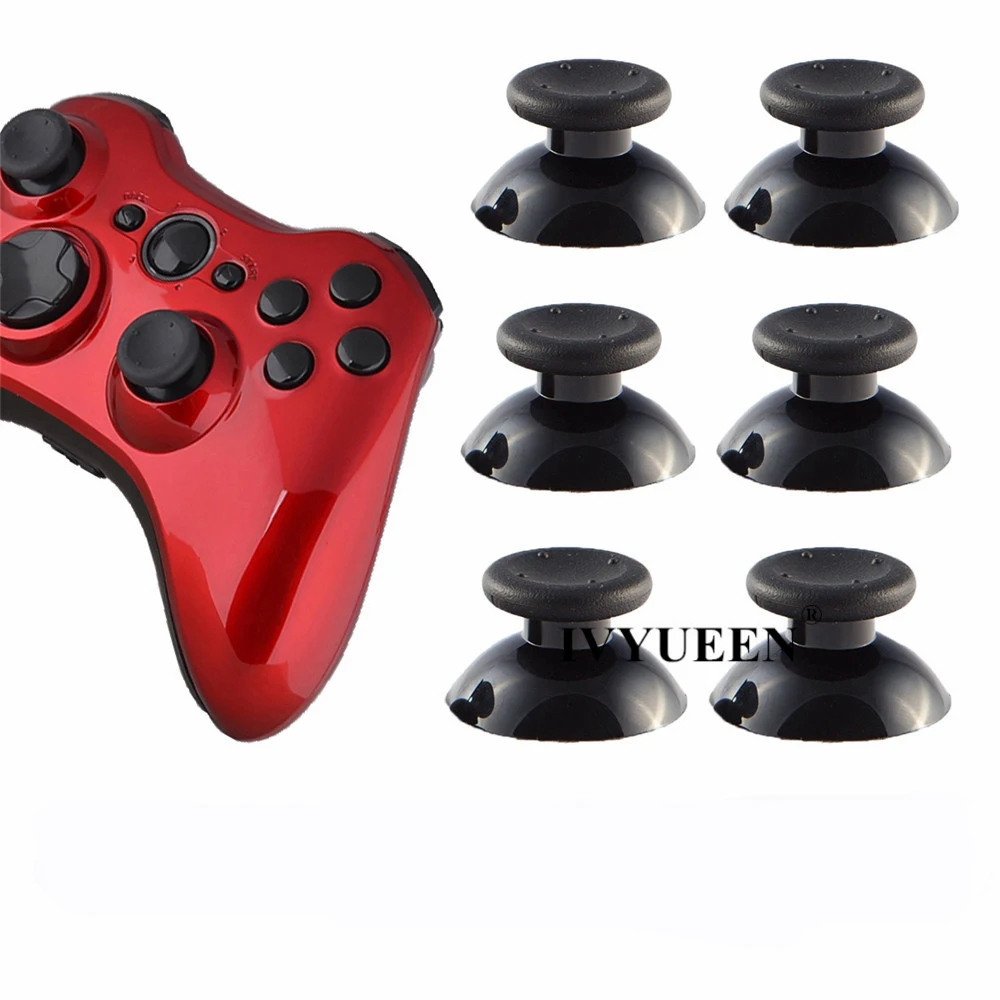 IVYUEEN 100 шт. черный/серый для Xbox 360 Сменные аналоговые ручки джойстика X Box