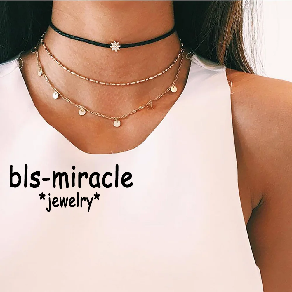 Bls miracle Богемская рифленая искусственная для женщин циркон модный воротник