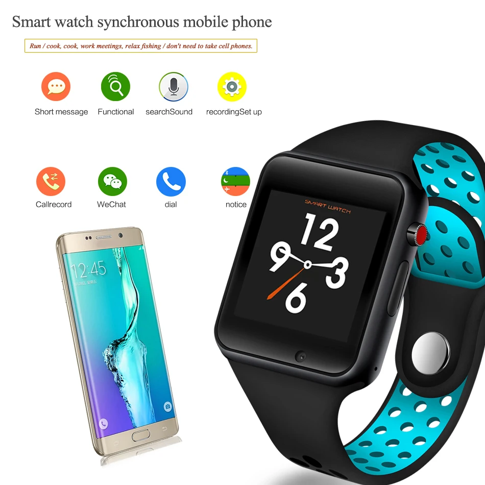 LIGE, новые Смарт-часы для мужчин и женщин, спортивные, шагомер, светодиодный, цветной экран, Bluetooth, соединение, синхронизация мобильного телефона, поддержка TF SIM