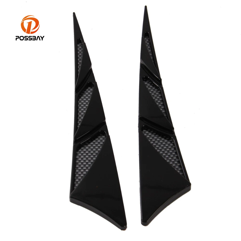1 Pair POSSBAY Universal Car Intake Duct Flow Grille Decoration Sticker Car Styling Air Flow