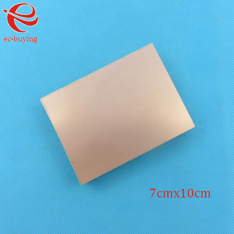 1Pc-10Pcs PF 베이클라이트 단면 PCB 보드 7*10 cm 7x10cm 1.4mm 에폭시 구리 도금 플레이트 라미네이트 CCL 전자 부품