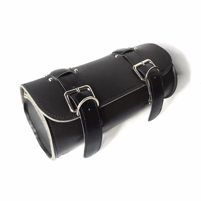Leather Handlebar Bags Motorbike Sissy Bar Side Tool Front Leather Handlebar Bags Motorbike Sissy Bar Side Tool Front Forks Motorcycle Luggage