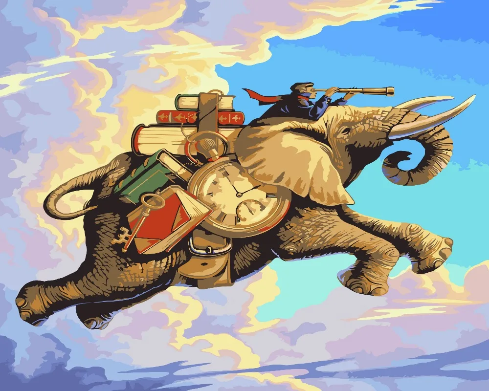 DIY Digital Canvas Oil Painting By Numbers Coloring Modern Large