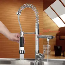 Кухня torneira Cozinha вытащить вниз поворотный 360 спрей 97168/6 Chrome бортике раковина, смесители и краны