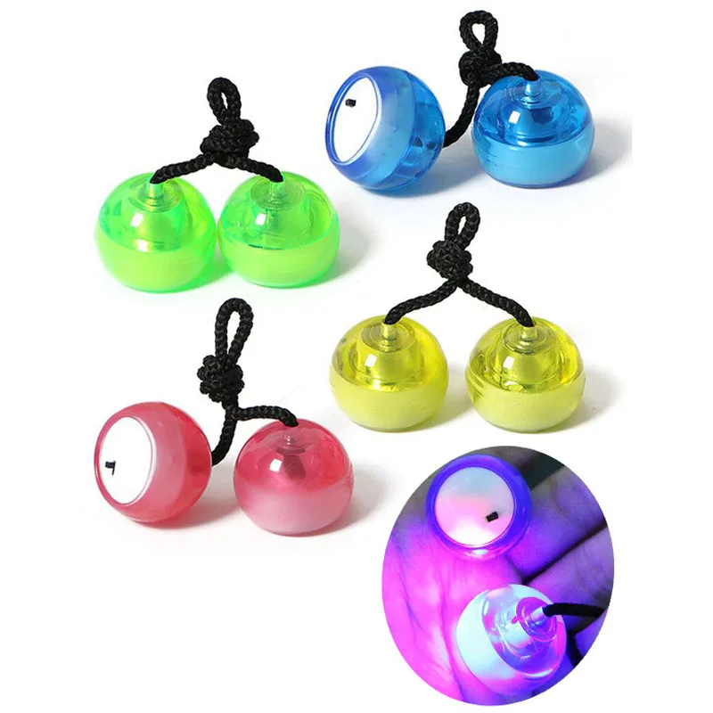 New Begleri Beads LED Flashing Begleri FingersYo-Yo ball Color Random Delivery Spinner Anti Stress Mode Speelgoed (2)