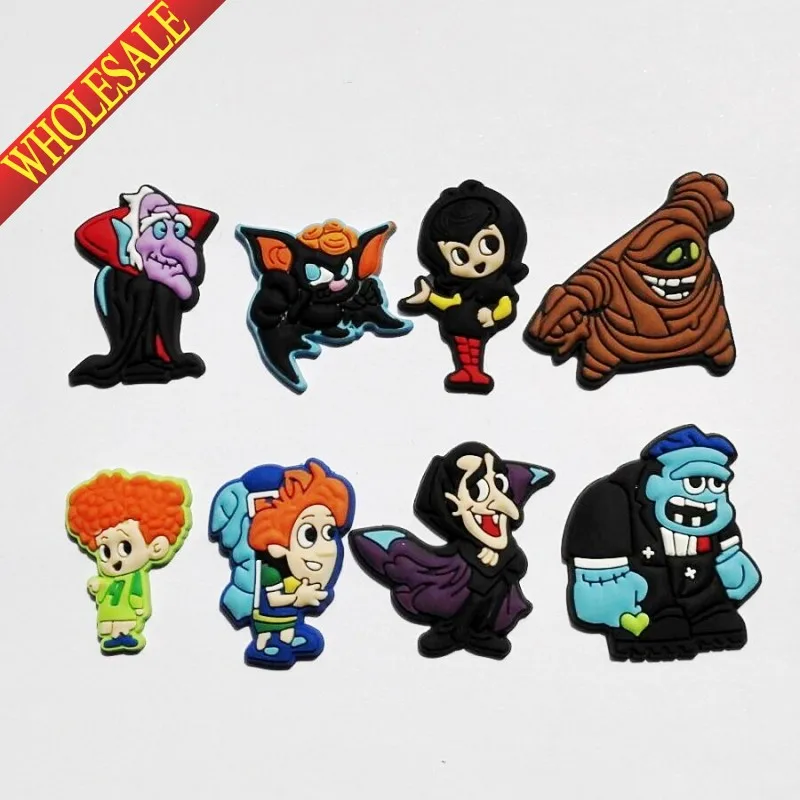 

50pcs/lot Hotel Transylvania PVC Shoe Charms Shoe Accessories Shoe Decoration for Shoes/ Wristbands kids Xmas Gift