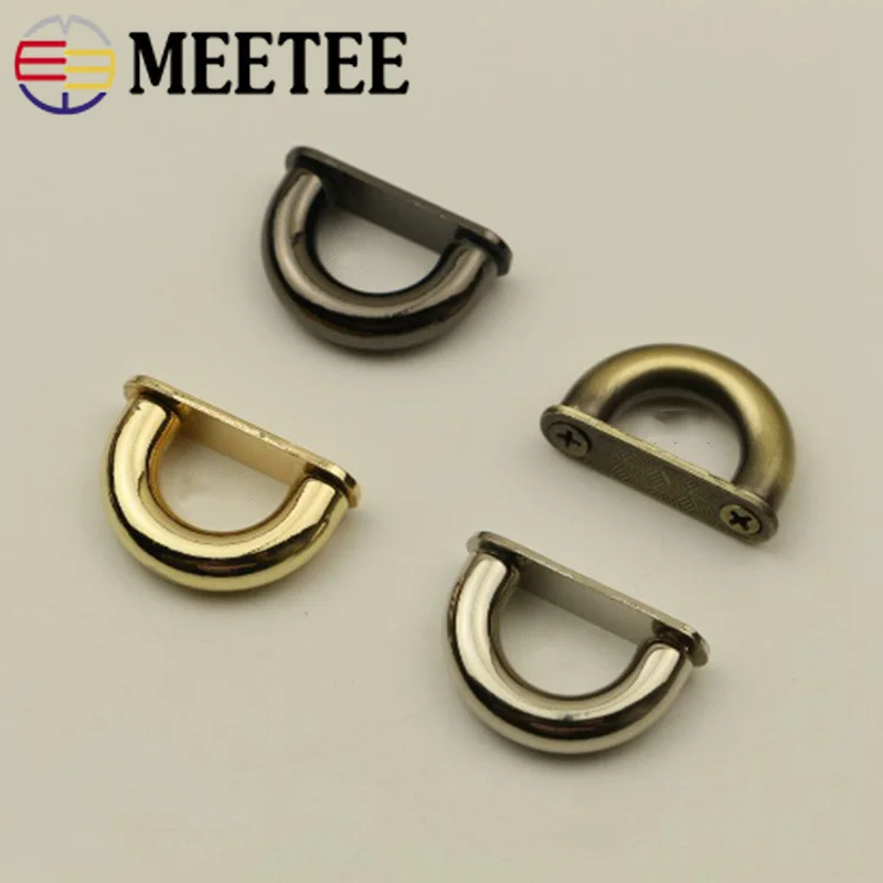 

Meetee 10pcs 13mm Metal Bag Hang Buckle D Spring Oval Ring DIY Handbags Bag Hardware Accessories Bag Decoration Materials BD458