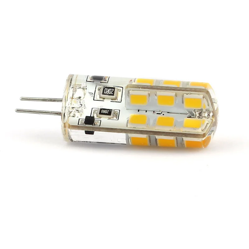 10 шт./лот LED G4 2835 SMD 3 Вт DC 12 В G4 24LED лампа галогенная лампа G4 LED 12 В светодиодные лампы гарантия 2Y Освещение spotlight