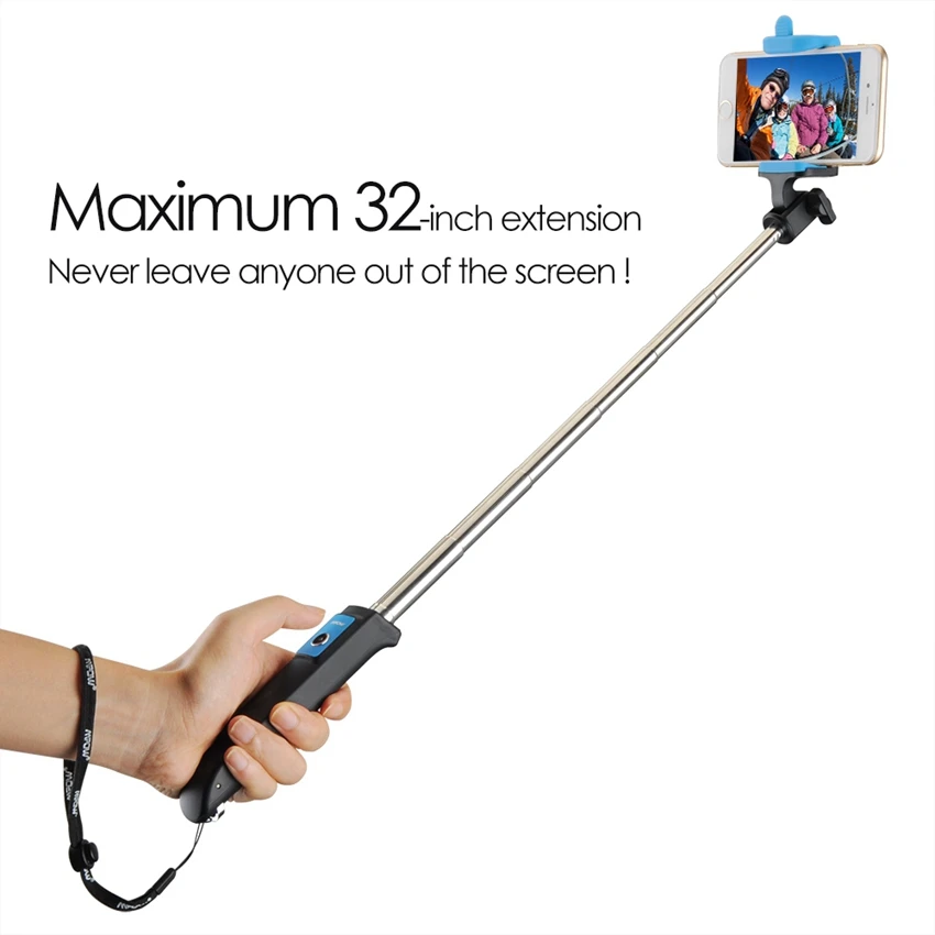 

Mpow MBT12 Self Selfie Stick Bluetooth Remote Wireless Monopod for iPhone 7 6 6S Plus / Samsung Xiaomi Android Smartphone