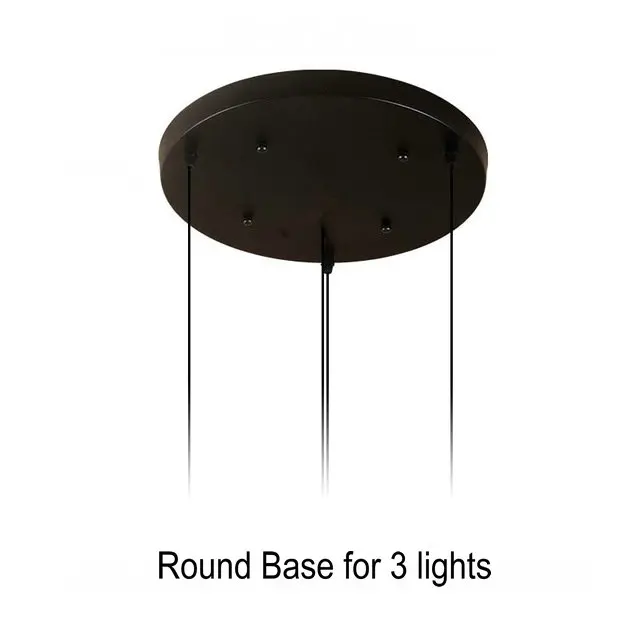 Round Base-Black Artpad, разноцветный витражный прозрачный стеклянный подвесной светильник, лампа для столовой, бара, кофе, отеля, ресторана, светильник, светодиодный подвесной светильник - Цвет корпуса: Round Base-Black