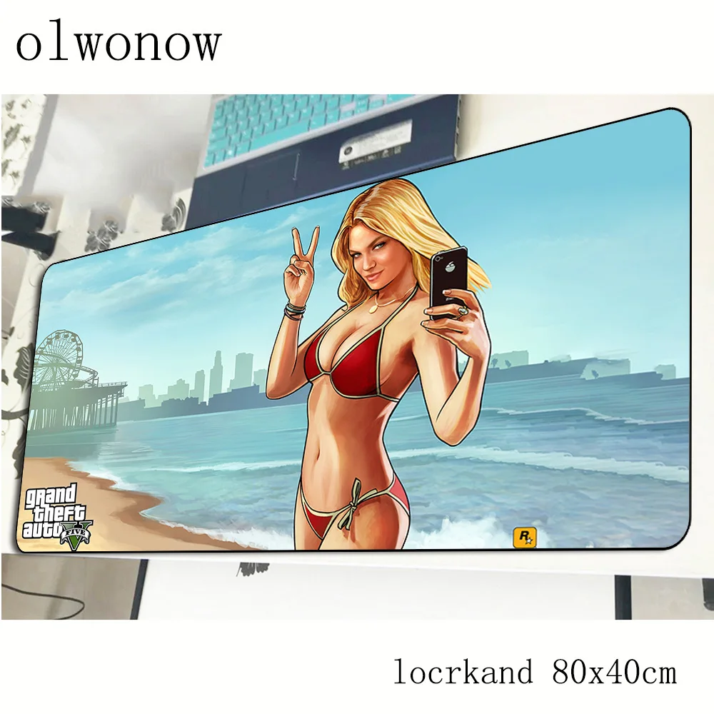 Гелевый коврик для мыши gta большой игровой 800x400x2 мм индивидуальные аксессуары