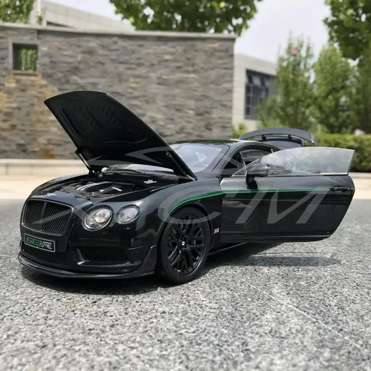 Литая под давлением модель автомобиля Почти настоящий Bentley Континентальный GT3-R ограниченная 1:18(зеленый)+ маленький подарок