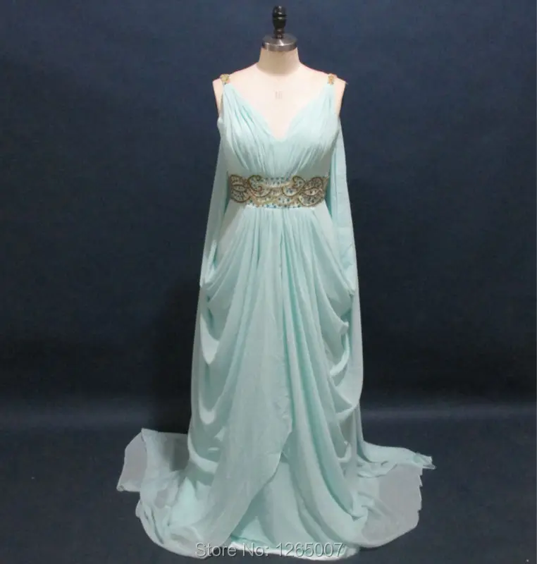 grecian style evening dress