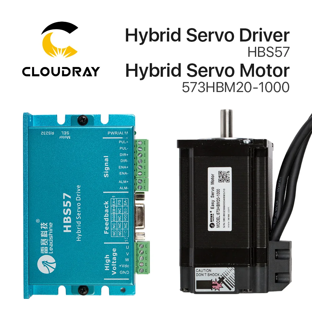 Cloudray Leadshine HBS57 + 573HBM20 1000 HBS507 nema23 3 фазный гибридный сервопривод с замкнутой