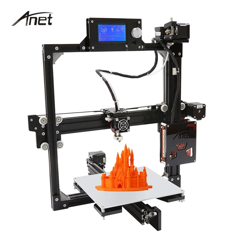 

Anet A2 3D Printer Big & Small Size Aluminium Structure DIY Kit LCD 12864 Screen i3 Impressora Large size Printers