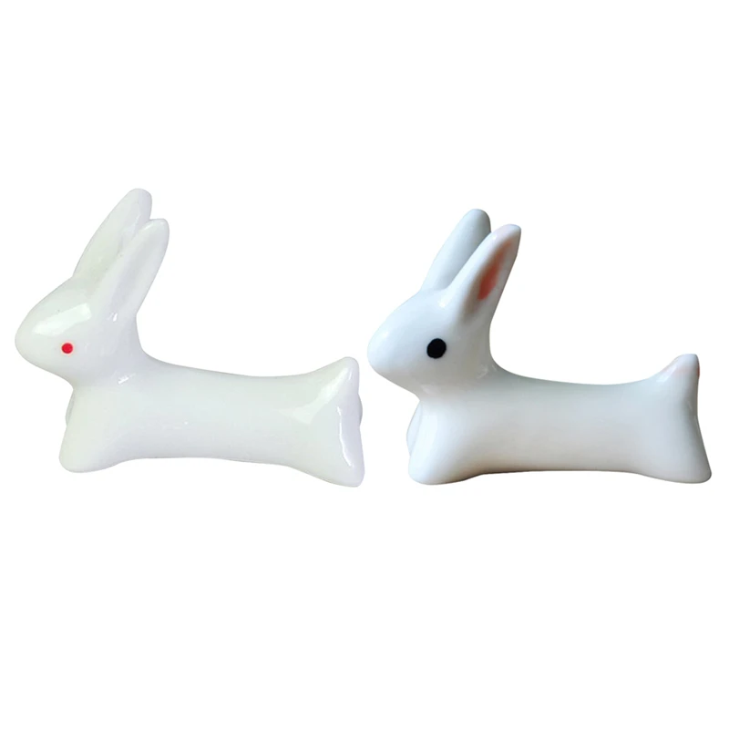 

Fashion Kitchen Tableware Ceramic Chopsticks Cartoon Holder Rack Rabbit Chopsticks Holder Mat Chopsticks Care
