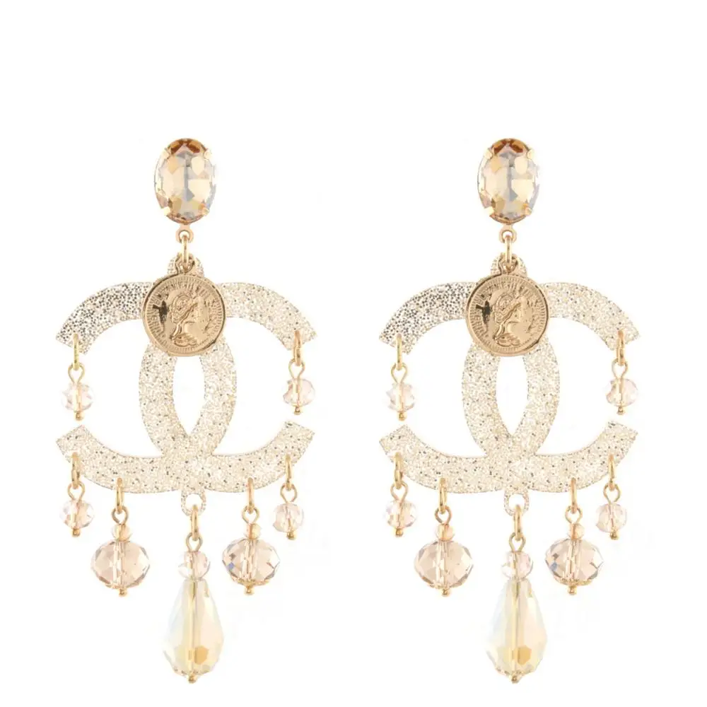 

Oorbellen letter drop crystal long earrings earrings for women fashion resin letter earrings pendientes fashion luxury gifts
