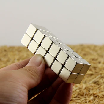 

10pcs 10x10x10mm rare earth neodymium magnet block 10mmx10mmx10mm cube Strong magnets