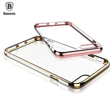 Baseus Чехол Для iPhone 7 Крышка Для iPhone 7 Plus Дело Против царапин Гальванических ТПУ Защитный Телефон Сумка Shell Бесплатная Доставка