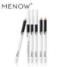 MENOW макияж шелковистая деревянная косметическая белый карандаш-подводка для глаз против угревой сыпи на травяной основе с белый выделить ручка 12 шт./компл. Водонепроницаемый подводка для глаз P112