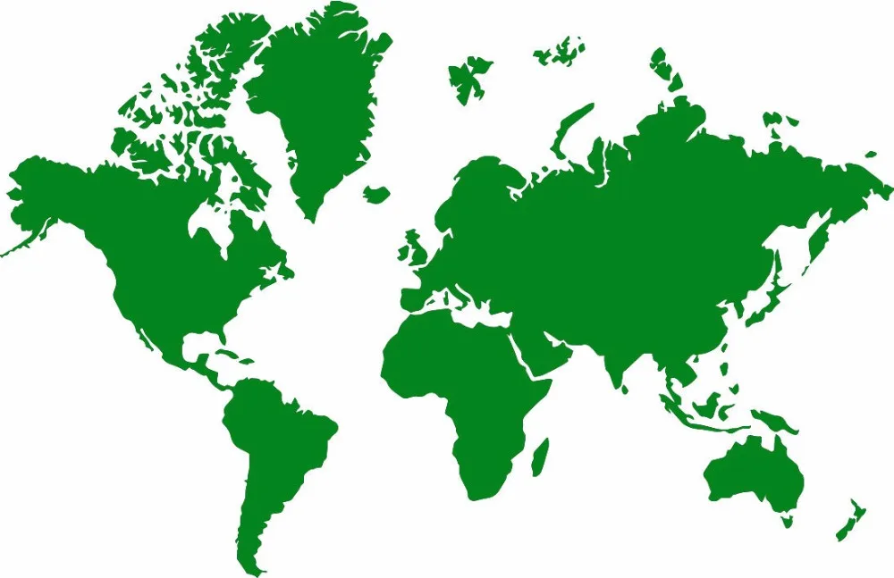 Карта мира Атлас силуэт настенные художественные наклейки Съемный Виниловый переводной трафарет графика домашняя декоративная роспись комнаты