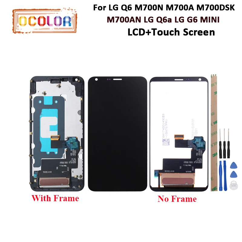 Ocolor для LG q6 M700N M700A M700DSK M700AN Q6a G6 мини ЖК дисплей Дисплей и Сенсорный экран + рамка