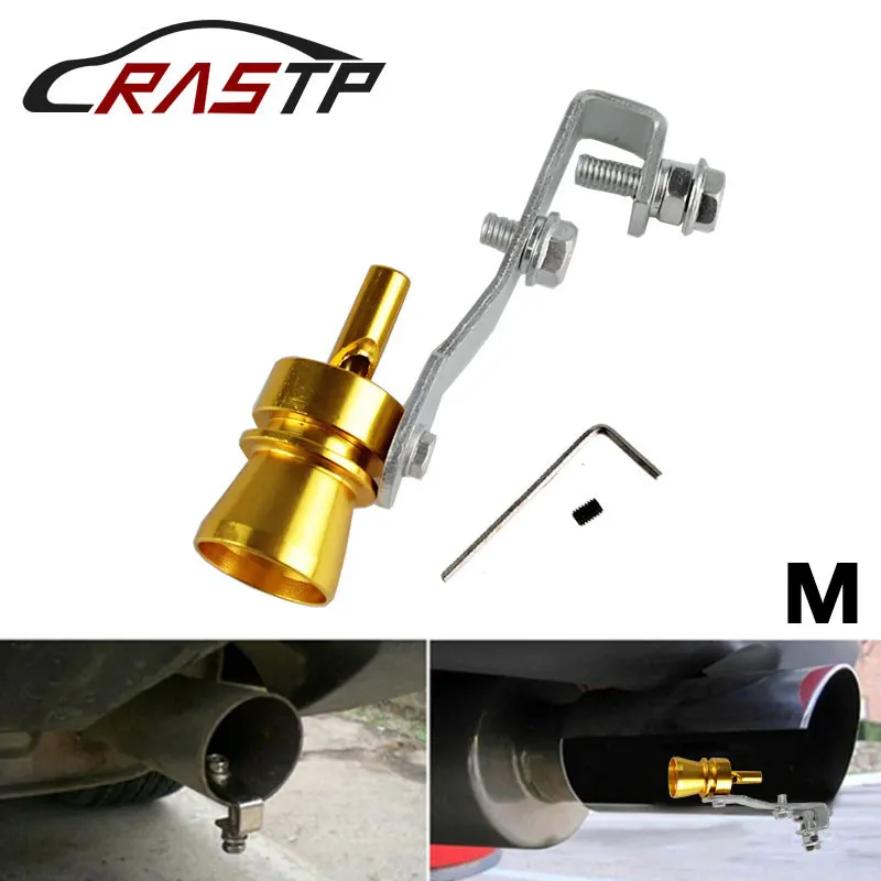 RASTP автомобильный Turbo Sound симулятор свистка звуковой глушитель выхлопной трубы