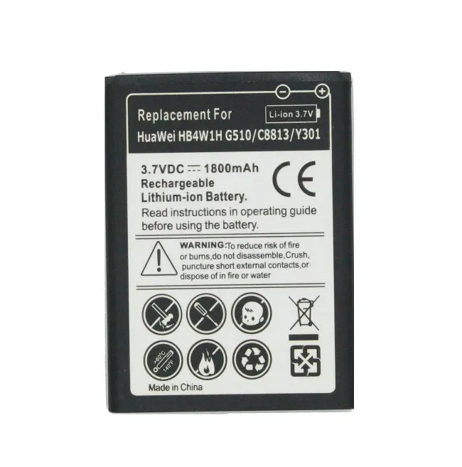 1x1800 mAh HB4W1H/HB4W1 запасная батарея для Huawei Ascend G510 G520 G525 Y210 Y530 U8951 T8951 + код отслеживания|
