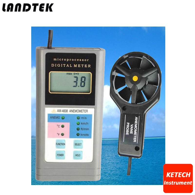 

Handheld Digital Anemometer Test Lantek AM4838