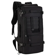 Asalto táctico Militar MOLLE Paquete de 3 Vías Accesorios Modulares 50L Gran Bolsa Impermeable Mochila Al Aire Libre Equipo de Camping 088