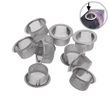 

1000PC Stainless Steel Screens Tobacco Pipe Filter For Crystal Smoking Pipes 12MM Screen Filters Metal Ball Promotion Combustion