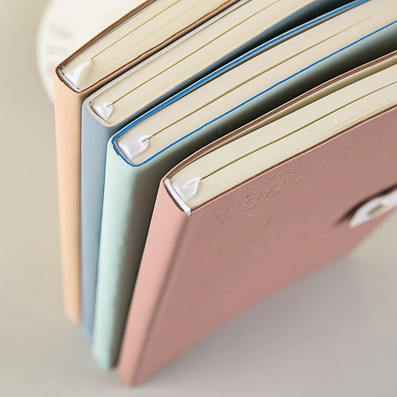 Блокнот для путешествий Kawaii, простой Одноцветный дневник, ежедневник для путешествий, школьные канцелярские принадлежности