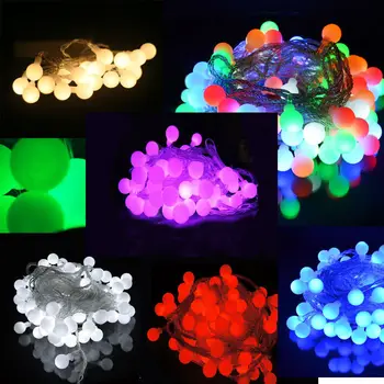 

4M 40 leds Battery Powered Ball Globes Shape string Fairy light home Hotel Christmas Bar Party Ball Wedding Event decoration