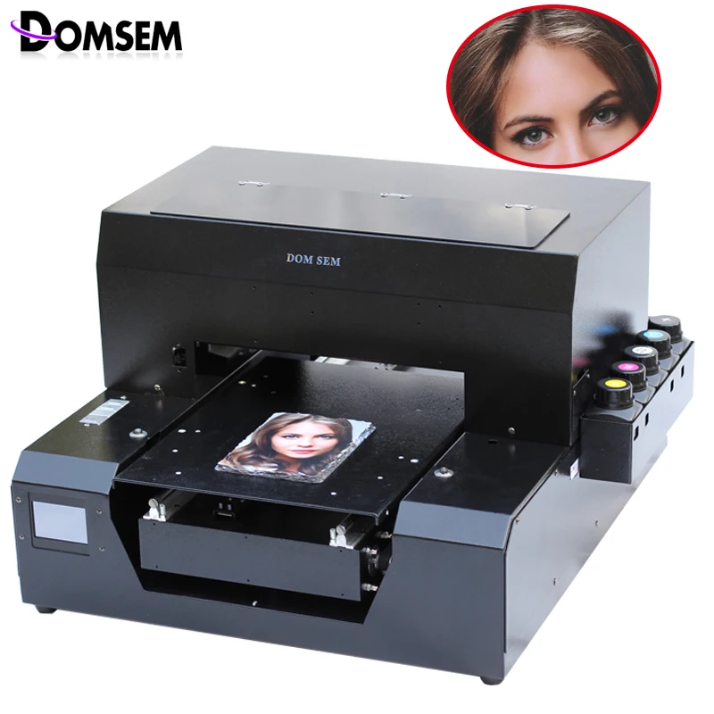 Buy Digital Flatbed Cloth T shirt Printer 6 colors A3