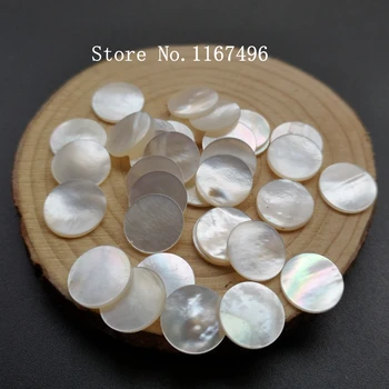 

100pcs/lot 12mm Natural Round Disk Slice Mother Pearl Shell Natural Round Slice Mother Pearl for DIY Jewelry MOP Shell Beads