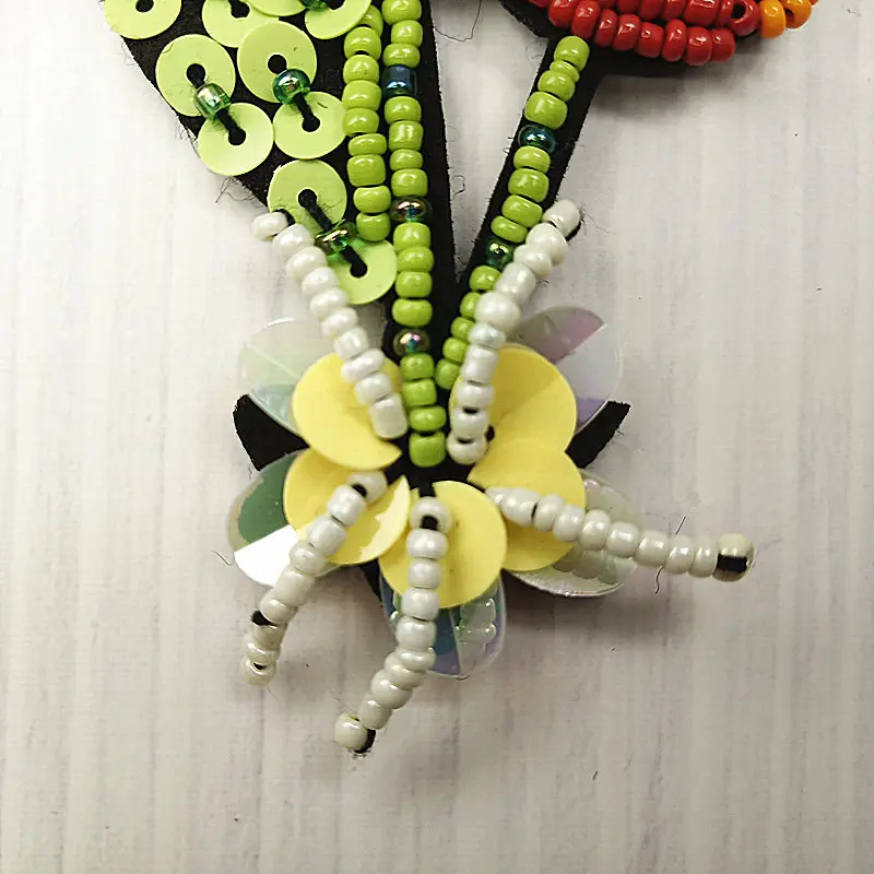 Handmade Beaded Cherry Patches Fruit Patch (3)
