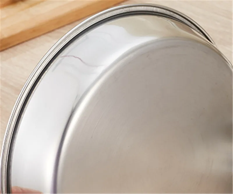 Нержавеющая сталь толстая плоская большая круглая тарелка для зарядки посуды/Изысканный серебряный поднос для подачи деликатного торта металлическая ГЛУБОКАЯ ТАРЕЛКА тарелка для посуды
