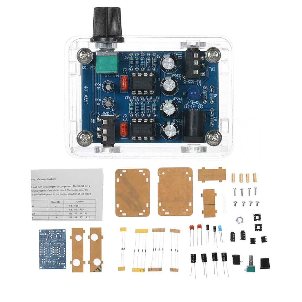 47 Amp good sound quality DIY Amplifier Kit NE5532 Hi Fi