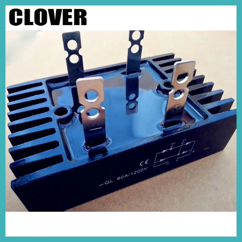 

QL60A single phase diode bridge rectifier for generator 60*100 1200v 60a rectifier
