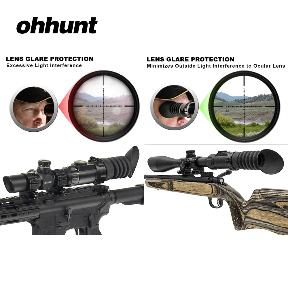 ohhunt Rubber Eye Protector 38mm inner Diameter Rifle Scope Recoil Eye
