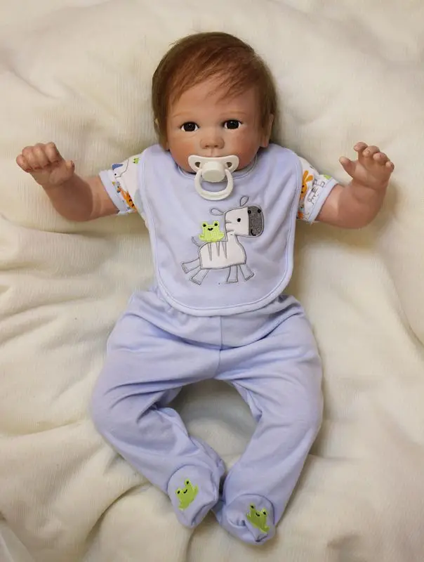 

Real Reborn babies dolls 48CM handmade silicone dolls reborn cotton body children boy dolls gift bebe alive reborn bonecas