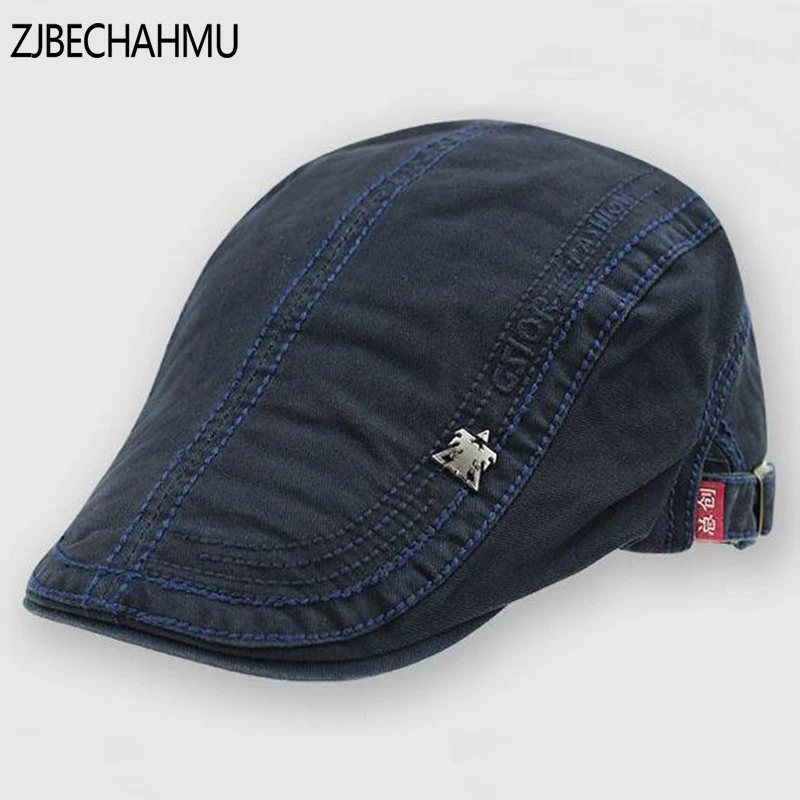 

Spring Fashion Vintage Solid Letter Cotton beret Visors Hats For Men Women Autumn Visors Snapback Caps Brand Apparel Accessories