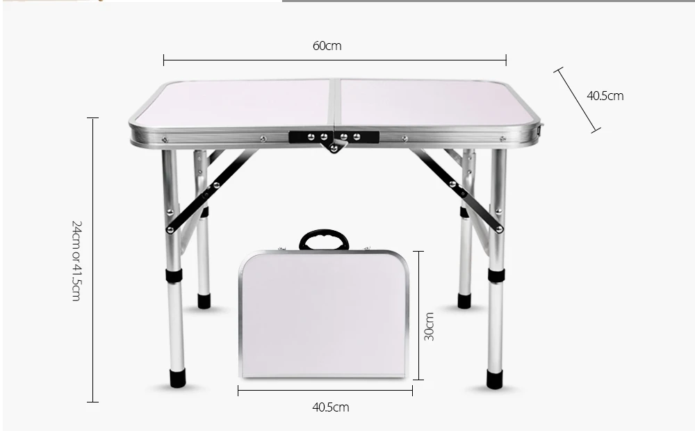 Finether портативный алюминиевый складной открытый стол Сверхлегкий регулируемый по высоте стол для столовой пикника кемпинга барбекю Вечерние - Цвет: mini folding table