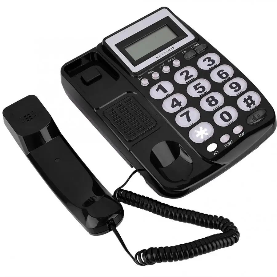 Wired Conference Phone Desktop Corded Landline Telephone with Caller ID