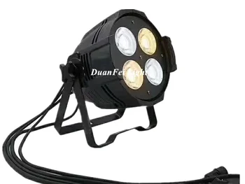 

10lot 2019 NEW High Power LED COB Par 4*50W Warm White+Cold White 2in1 200W LED Wash par for Party Show Disco Club