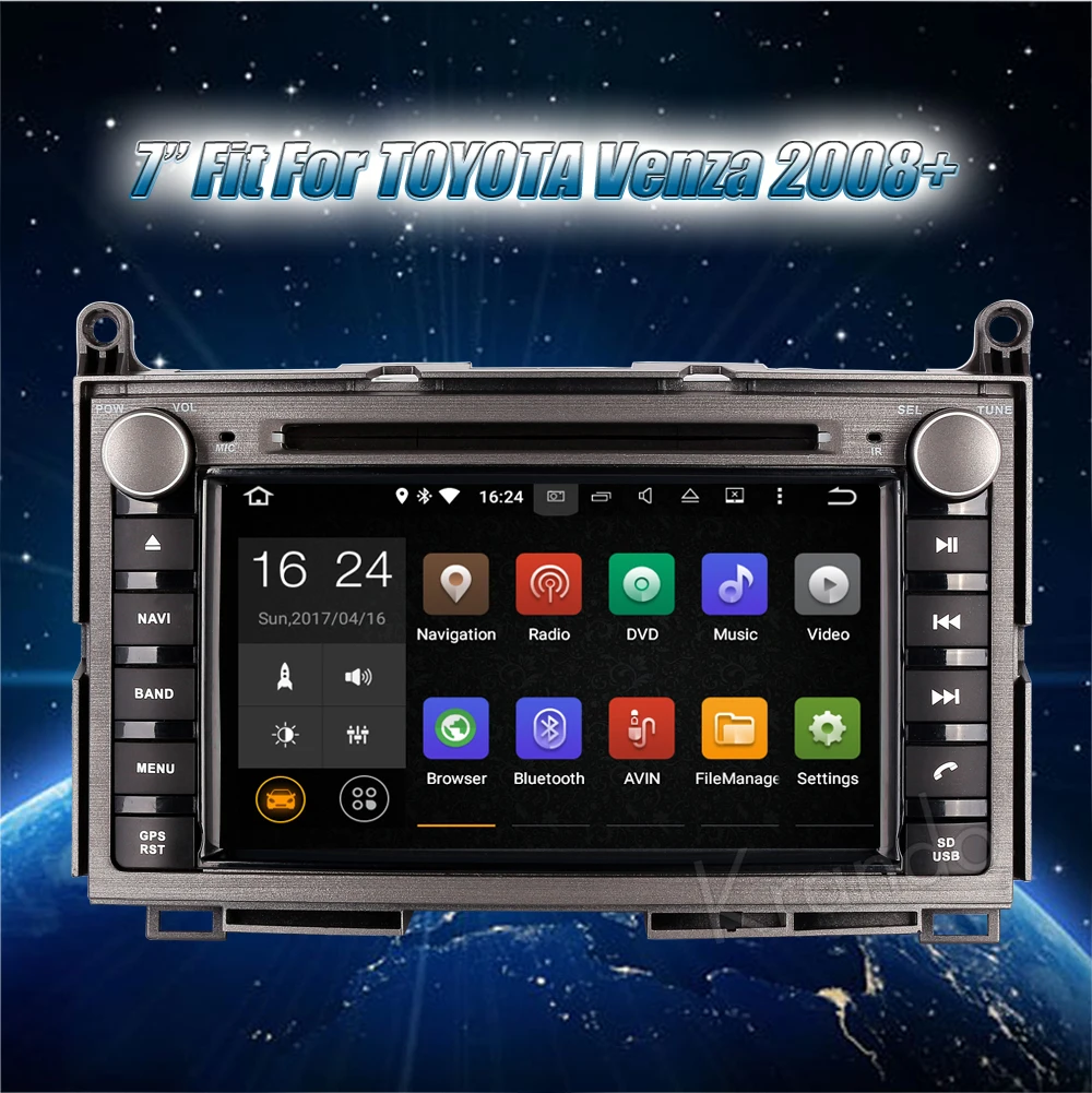 Krando toyota venza android car radio gps dvd player navigation system (1)