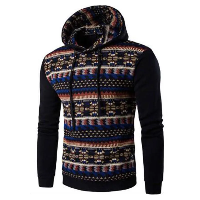 2017 Plaid Hoodies Autumn Winter Men