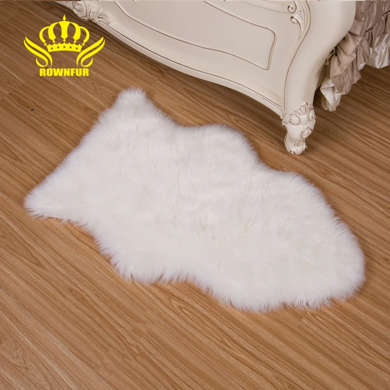 ROWNFUR Faux Fur Floor Mats Soft Artificial Sheepskins Carpet For Kids Living Room Bedroom Chair Sofa Cover Plush Washable Rugs ROWNFUR Faux Fur Floor Mats Soft Artificial Sheepskins Carpet For Kids Living Room Bedroom Chair Sofa Cover Plush Washable Rugs