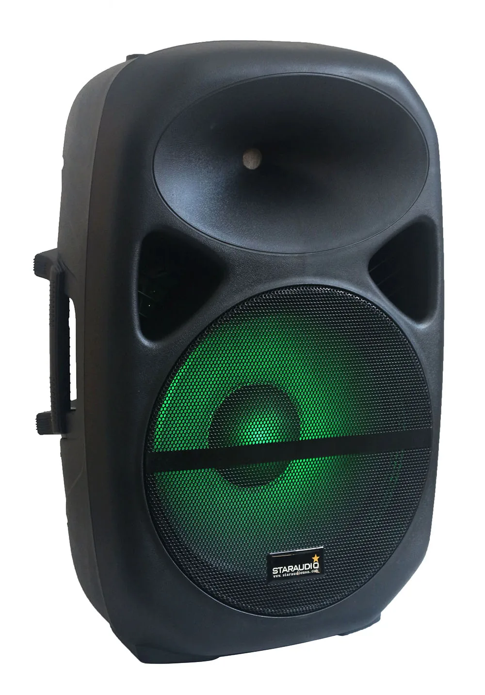 2500w 15inch dj pa powered speaker with bluetooth sd card usd mp3 player microphone input output for church party ktv show